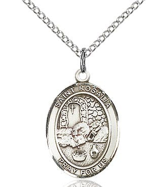 St. Rosalia Oval Patron Series- Necklace