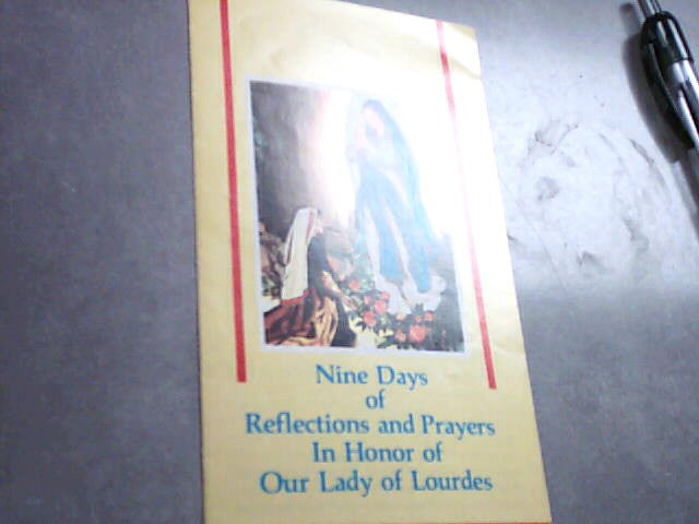 USED - Nine days of reflections and prayers in honor of Our Lady of Lourdes pamphlet