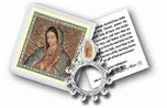 OUR LADY OF GUADALUPE ROSARY RING AND PRAYER CARD