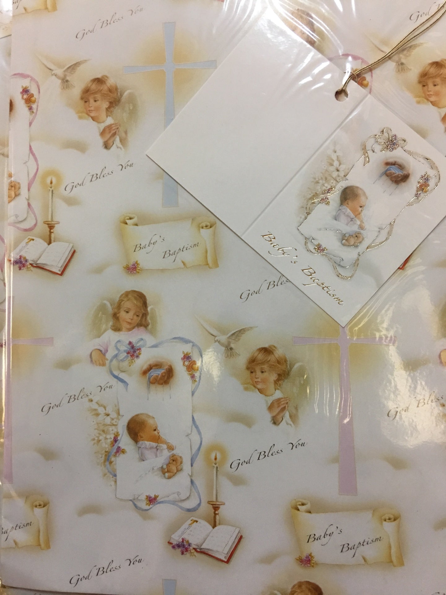 Wrapping Paper "God Bless You" - "Baby's Baptism"