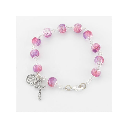 Ruby Bead Rosary Bracelet