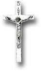 1.25" Small Metal Oxidized Crucifix