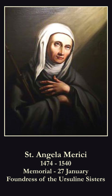 St. Angela Merici Holy Card