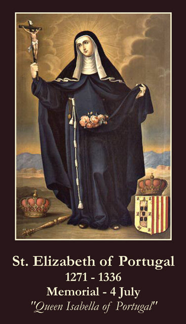 St. Elizabeth of Portugal Holy Card