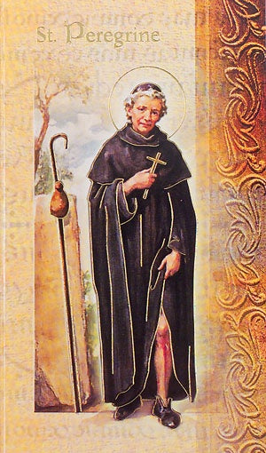 St. Peregrine Devotion & Prayer folder - Patron Saint of Cancer