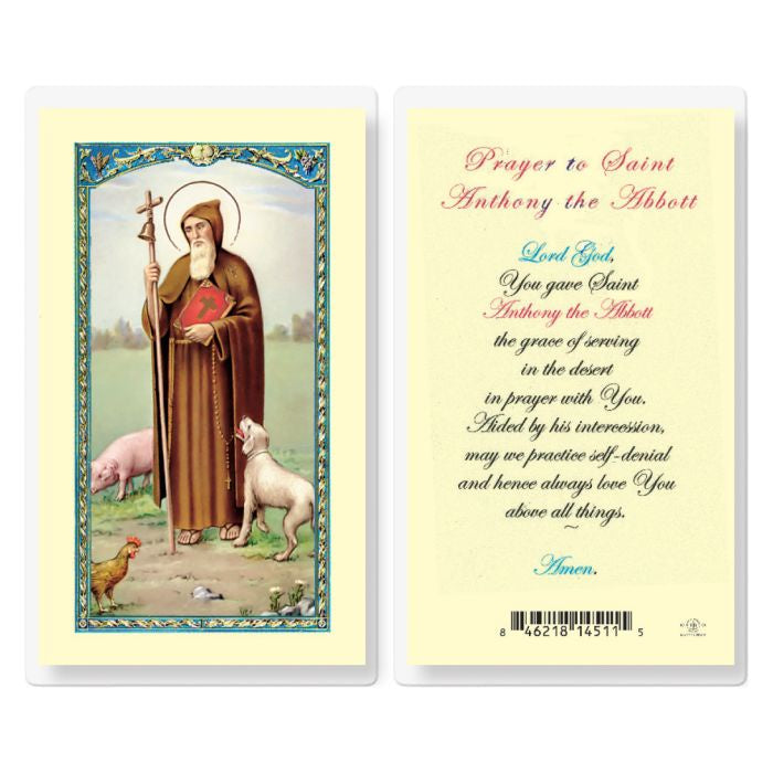 St. Anthony The Abbott Holy Card