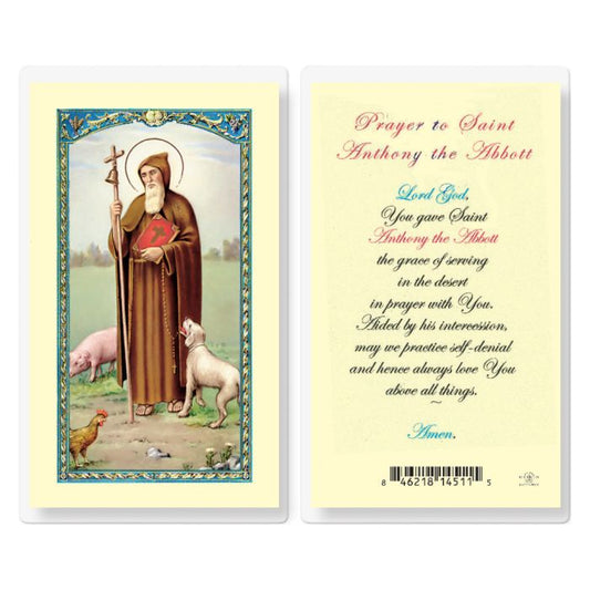 St. Anthony The Abbott Holy Card