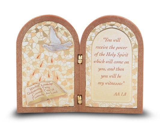 Confirmation Gold Embossed Bi-Fold Plaque