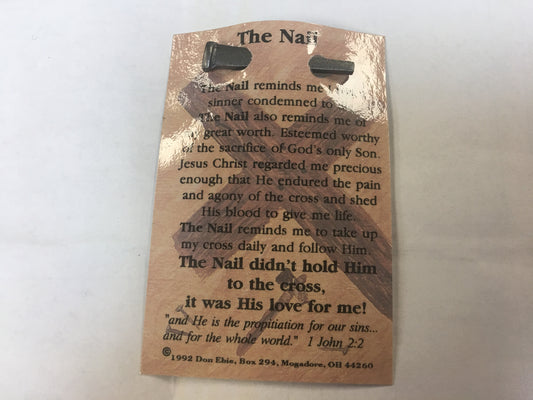 The Nail - Explanation Card with pocket reminder