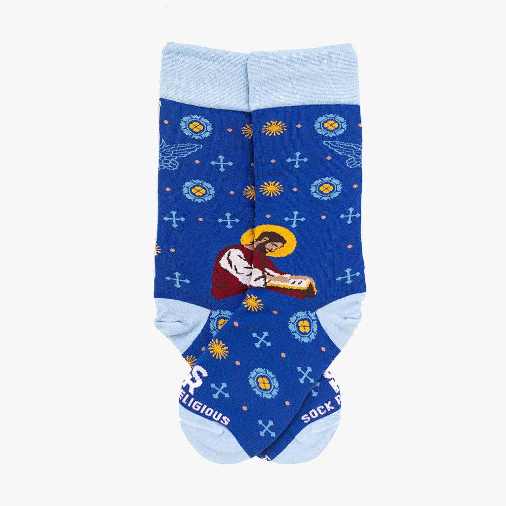 Religious Themed Socks, Kids-Adult Size (Many Variants)
