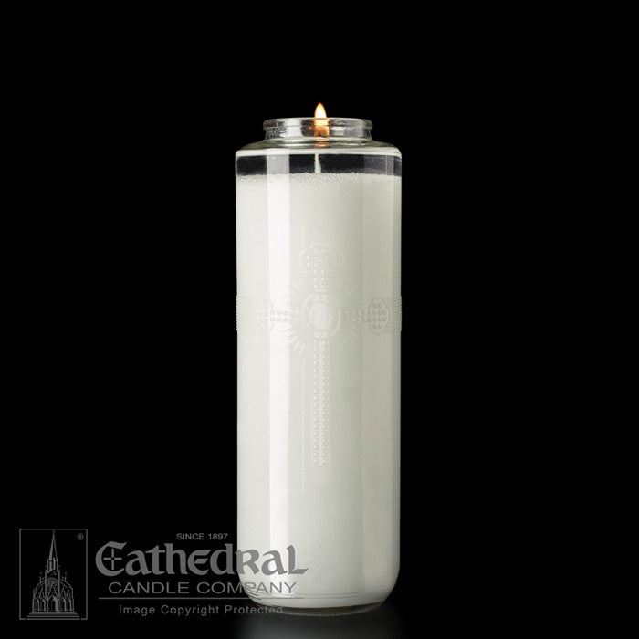 Sanctuary Lights White 8 Day Candle - SacraLite