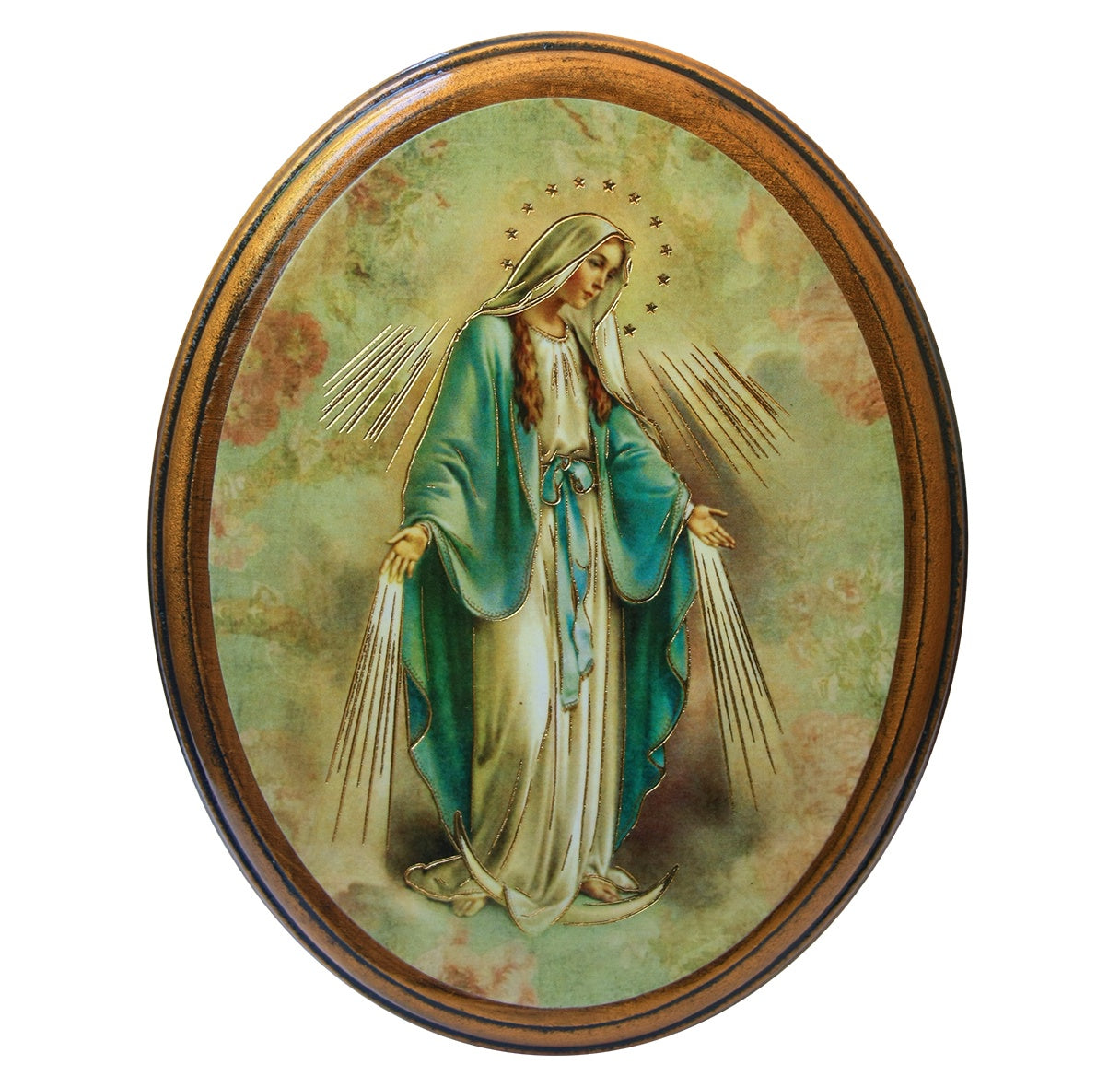 Our Lady of Grace oval wall plaque