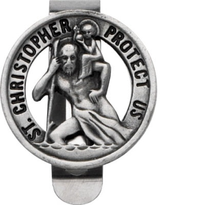 St. Christopher Protect Us - Visor Clip - KVC105