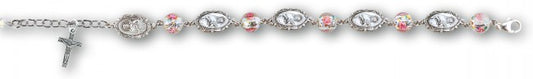 St. Therese Sterling Silver Bracelet 8mm