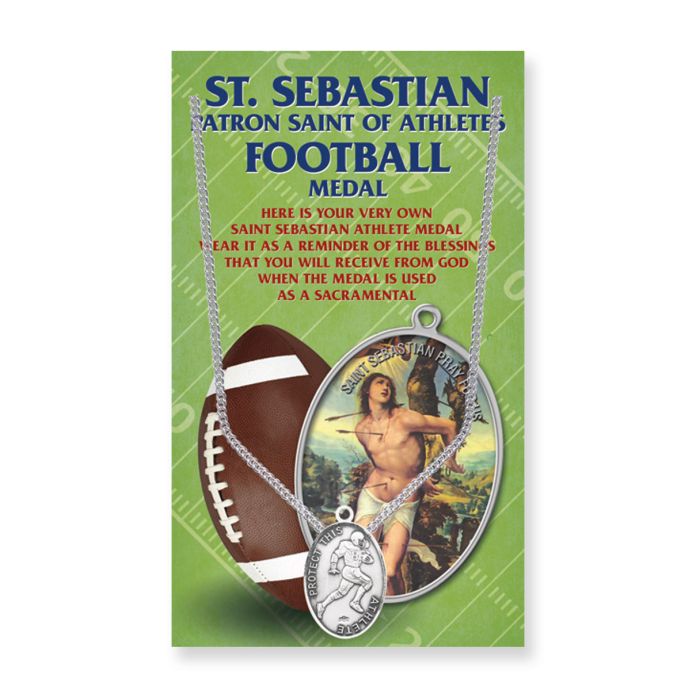 OVAL ST. SEBASTIAN MEN'S ATHLETIC MEDAL