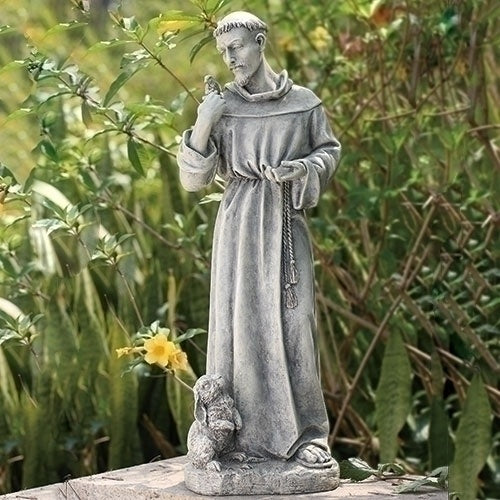 St. Francis with Bunny - 24" Garden Statue