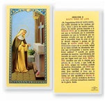 Oracion a Santa Rosa de Lima estampita - St. Rose of Lima Holy Card in Spanish