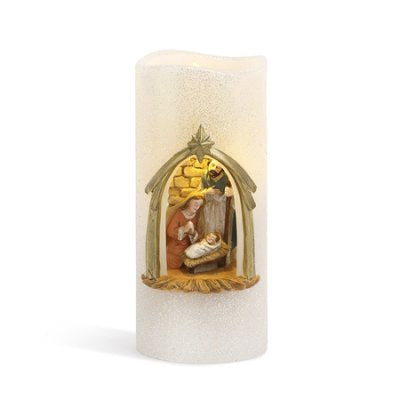 Holy Family Light up LED Candle