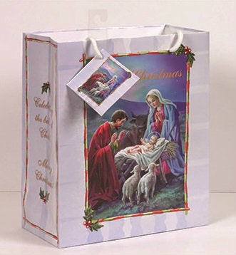 Merry Christmas - Nativity - Gift Bag