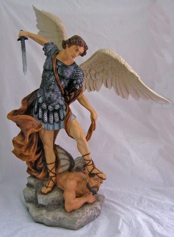 St. Michael from the Veronese Collection, hand-painted in full color, 29inches