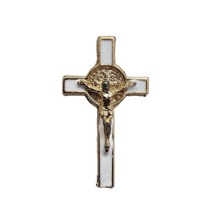 St. Benedict Crucifix Lapel Pins In Assorted Colors