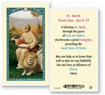 St. Mark - Holy Card