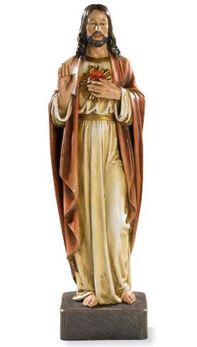 Sacred Heart of Jesus, Val Gardena, 22.5" Statue