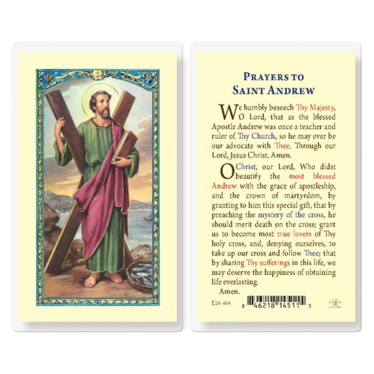 St. Andrew Holy Card