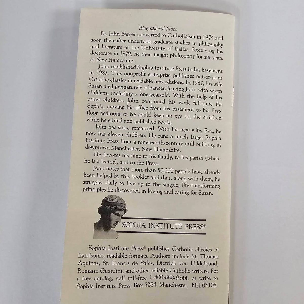 Do You Love Me? Pamphlet