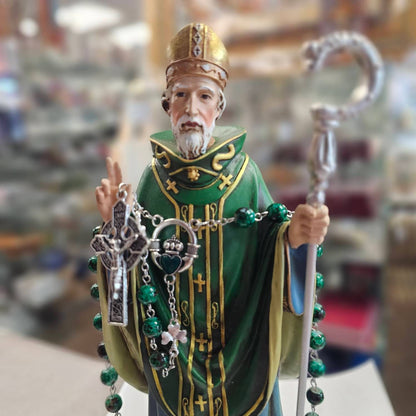 St. Patrick's Irish Rosary with Claddagh Center and Celtic Crucifix