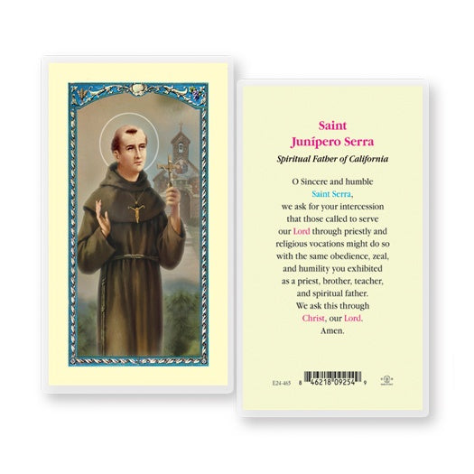 St. Junipero Serra - Holy Card