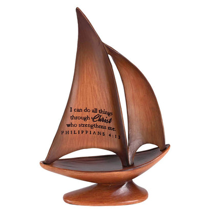 Philippians 4:13 Sailboat Tabletop