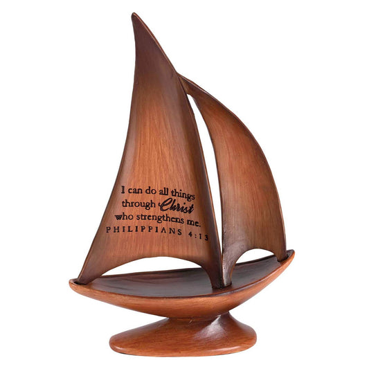 Philippians 4:13 Sailboat Tabletop