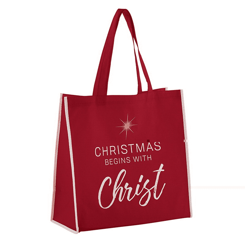 Christmas begins with Christ - Tote Bag