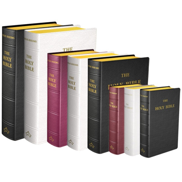 Douay-Rheims Bible - Leather Cover (Size & Color Variants)