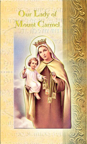 Our Lady of Mount Carmel - Biography - Holy Card