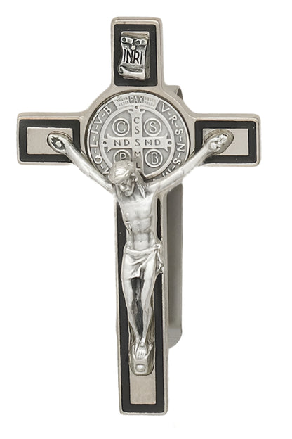 St. Benedict Crucifix Visor Clip - 2.75" (Color Variants)