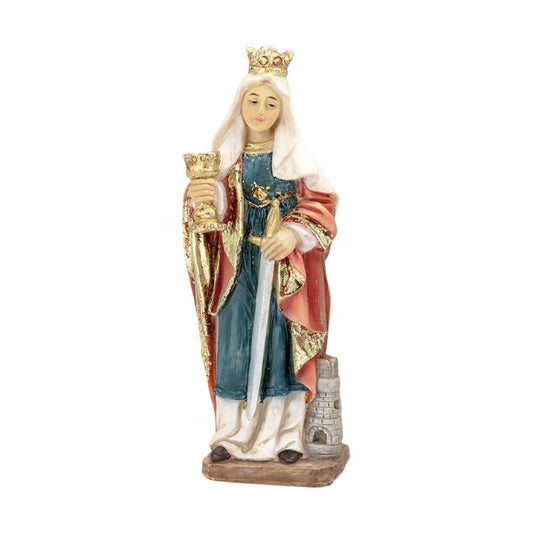 St. Barbara Statue with Holy Card