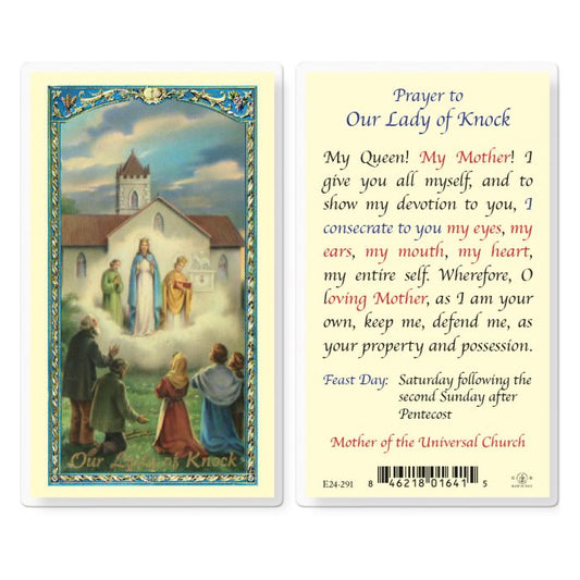 Prayer To Our Lady Of Knock Holy Card