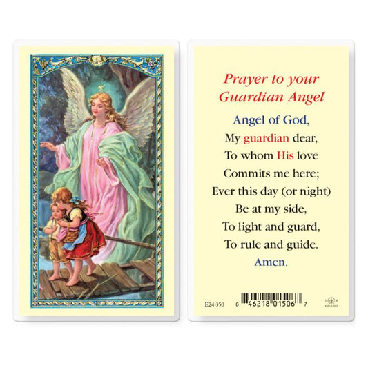 Guardian Angel Prayer Holy Card