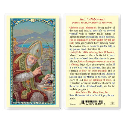 St. Alphonsus Liguori Holy Card