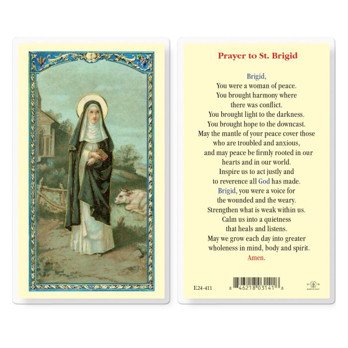 St. Brigid Holy Card