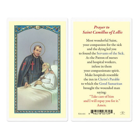 St. Camillus of Lellis Holy Card