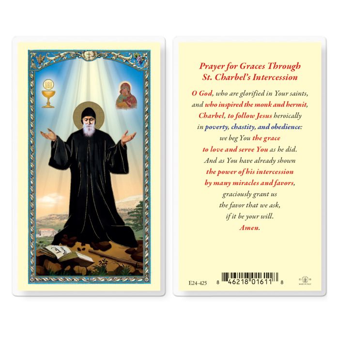 St. Charbel Holy Card