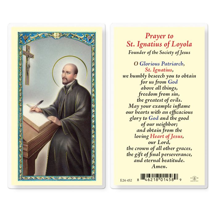 St. Ignatius of Loyola Holy Card