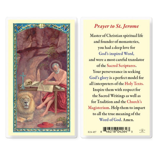 St. Jerome Holy Card