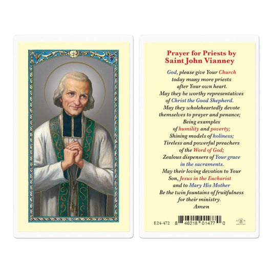 St. John Mary Vianney Holy Card