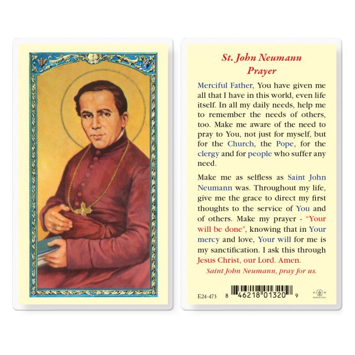 St. John Neumann - Holy Card