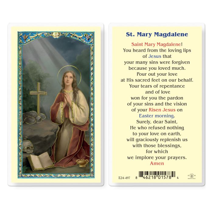 Prayer to St. Mary Magdalene Holy Card