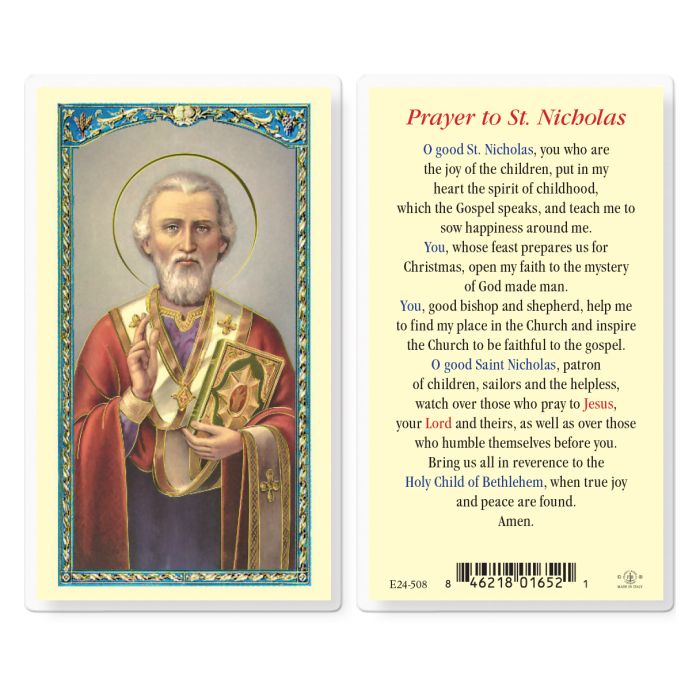 St. Nicholas - Holy Card